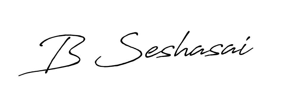 Design your own signature with our free online signature maker. With this signature software, you can create a handwritten (Antro_Vectra_Bolder) signature for name B Seshasai. B Seshasai signature style 7 images and pictures png