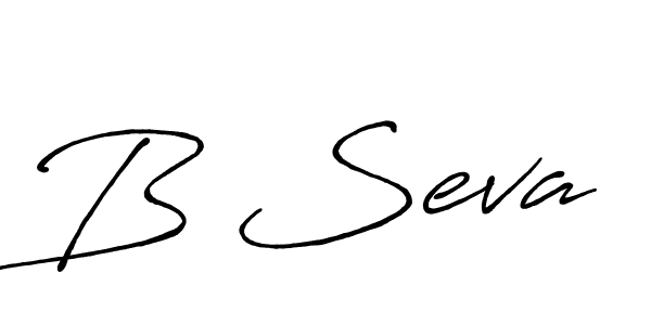 Make a beautiful signature design for name B Seva. With this signature (Antro_Vectra_Bolder) style, you can create a handwritten signature for free. B Seva signature style 7 images and pictures png