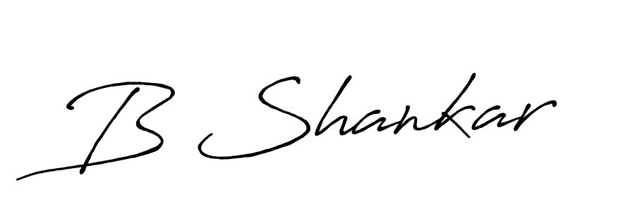 Use a signature maker to create a handwritten signature online. With this signature software, you can design (Antro_Vectra_Bolder) your own signature for name B Shankar. B Shankar signature style 7 images and pictures png