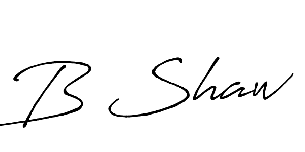 How to make B Shaw signature? Antro_Vectra_Bolder is a professional autograph style. Create handwritten signature for B Shaw name. B Shaw signature style 7 images and pictures png