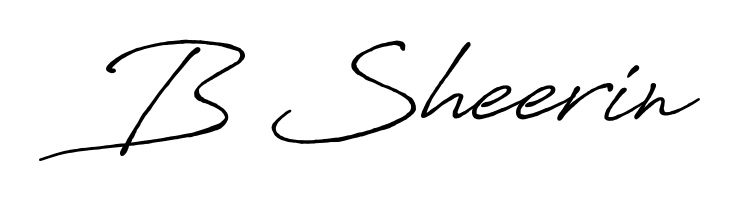 The Antro_Vectra_Bolder font gives name B Sheerin a signature that looks effortless yet distinguished. Download high-res PNG instantly. B Sheerin signature style 7 images and pictures png