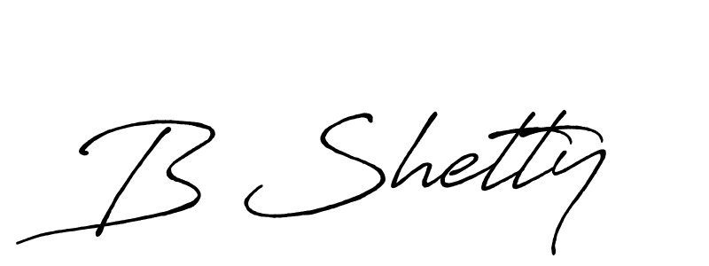 Design your own signature with our free online signature maker. With this signature software, you can create a handwritten (Antro_Vectra_Bolder) signature for name B Shetty. B Shetty signature style 7 images and pictures png