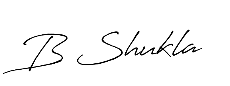 Also we have B Shukla name is the best signature style. Create professional handwritten signature collection using Antro_Vectra_Bolder autograph style. B Shukla signature style 7 images and pictures png