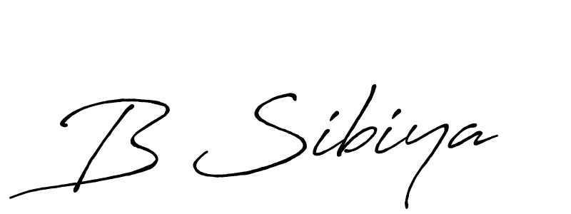 Make a beautiful signature design for name B Sibiya. With this signature (Antro_Vectra_Bolder) style, you can create a handwritten signature for free. B Sibiya signature style 7 images and pictures png