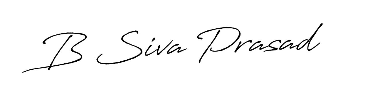 Design your own signature with our free online signature maker. With this signature software, you can create a handwritten (Antro_Vectra_Bolder) signature for name B Siva Prasad. B Siva Prasad signature style 7 images and pictures png