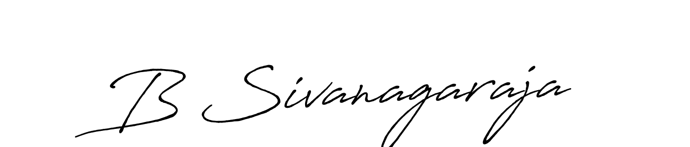 Make a beautiful signature design for name B Sivanagaraja. With this signature (Antro_Vectra_Bolder) style, you can create a handwritten signature for free. B Sivanagaraja signature style 7 images and pictures png