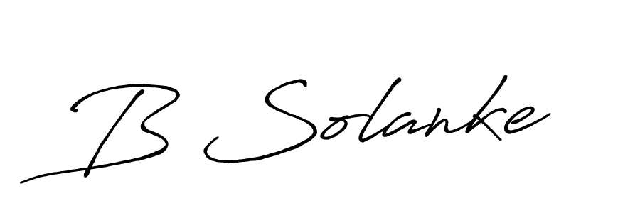You should practise on your own different ways (Antro_Vectra_Bolder) to write your name (B Solanke) in signature. don't let someone else do it for you. B Solanke signature style 7 images and pictures png