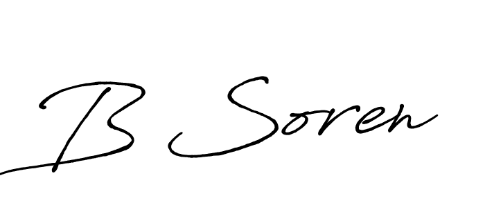 Make a beautiful signature design for name B Soren. Use this online signature maker to create a handwritten signature for free. B Soren signature style 7 images and pictures png