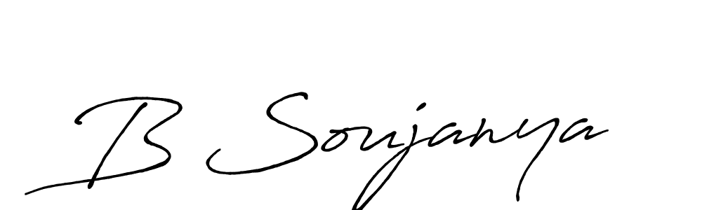 Make a beautiful signature design for name B Soujanya. Use this online signature maker to create a handwritten signature for free. B Soujanya signature style 7 images and pictures png