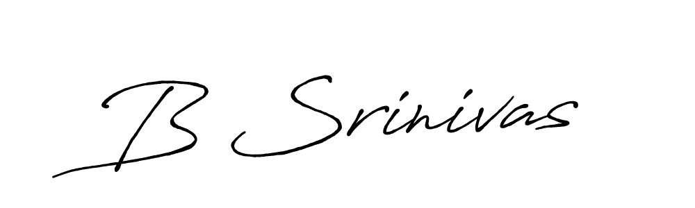 The best way (Antro_Vectra_Bolder) to make a short signature is to pick only two or three words in your name. The name B Srinivas include a total of six letters. For converting this name. B Srinivas signature style 7 images and pictures png