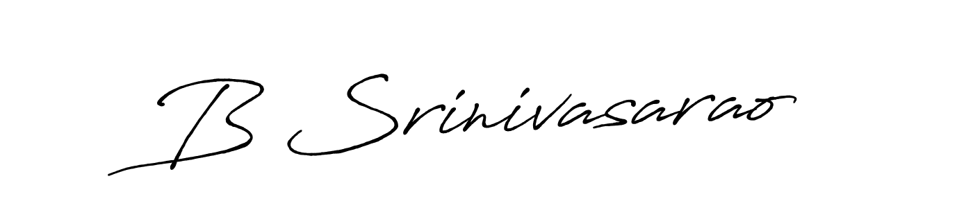 Use a signature maker to create a handwritten signature online. With this signature software, you can design (Antro_Vectra_Bolder) your own signature for name B Srinivasarao. B Srinivasarao signature style 7 images and pictures png