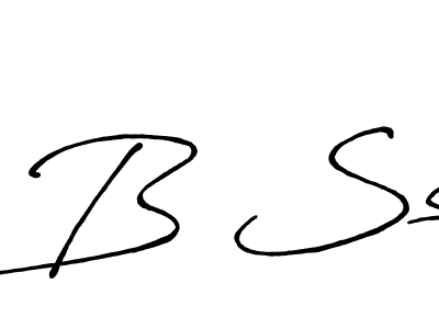 You should practise on your own different ways (Antro_Vectra_Bolder) to write your name (B Ss) in signature. don't let someone else do it for you. B Ss signature style 7 images and pictures png