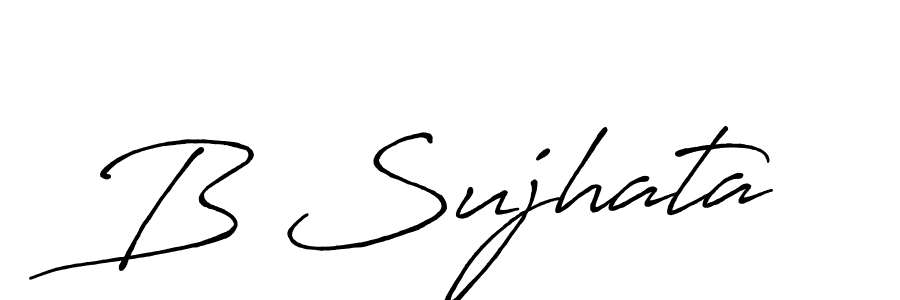 Similarly Antro_Vectra_Bolder is the best handwritten signature design. Signature creator online .You can use it as an online autograph creator for name B Sujhata. B Sujhata signature style 7 images and pictures png