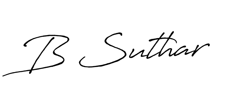 Antro_Vectra_Bolder is a professional signature style that is perfect for those who want to add a touch of class to their signature. It is also a great choice for those who want to make their signature more unique. Get B Suthar name to fancy signature for free. B Suthar signature style 7 images and pictures png