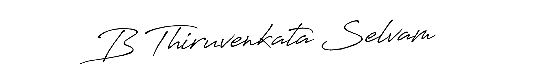 Use a signature maker to create a handwritten signature online. With this signature software, you can design (Antro_Vectra_Bolder) your own signature for name B Thiruvenkata Selvam. B Thiruvenkata Selvam signature style 7 images and pictures png