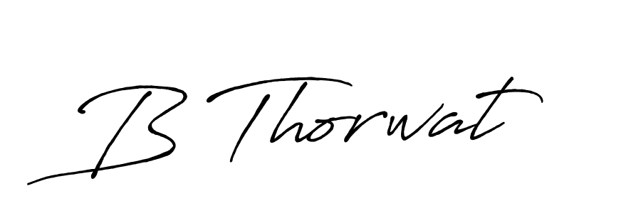 Design your own signature with our free online signature maker. With this signature software, you can create a handwritten (Antro_Vectra_Bolder) signature for name B Thorwat. B Thorwat signature style 7 images and pictures png