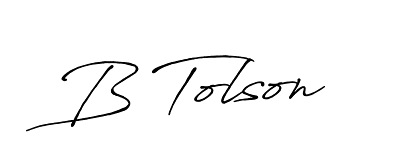 Design your own signature with our free online signature maker. With this signature software, you can create a handwritten (Antro_Vectra_Bolder) signature for name B Tolson. B Tolson signature style 7 images and pictures png
