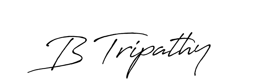 Create a beautiful signature design for name B Tripathy. With this signature (Antro_Vectra_Bolder) fonts, you can make a handwritten signature for free. B Tripathy signature style 7 images and pictures png