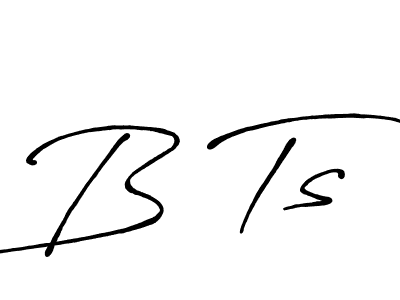 You should practise on your own different ways (Antro_Vectra_Bolder) to write your name (B Ts) in signature. don't let someone else do it for you. B Ts signature style 7 images and pictures png