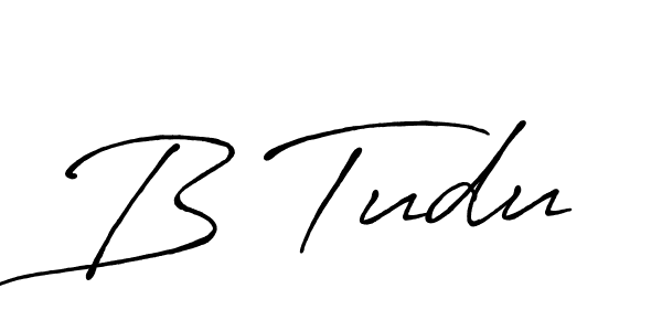 Once you've used our free online signature maker to create your best signature Antro_Vectra_Bolder style, it's time to enjoy all of the benefits that B Tudu name signing documents. B Tudu signature style 7 images and pictures png
