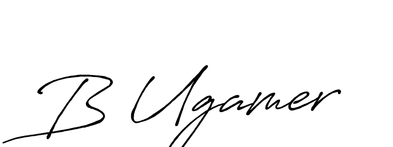 B Ugamer stylish signature style. Best Handwritten Sign (Antro_Vectra_Bolder) for my name. Handwritten Signature Collection Ideas for my name B Ugamer. B Ugamer signature style 7 images and pictures png