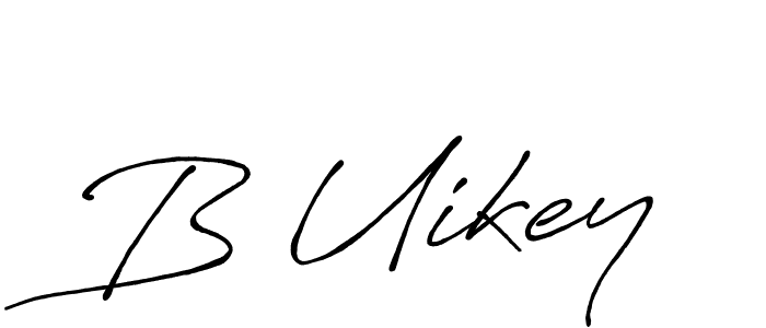 You should practise on your own different ways (Antro_Vectra_Bolder) to write your name (B Uikey) in signature. don't let someone else do it for you. B Uikey signature style 7 images and pictures png