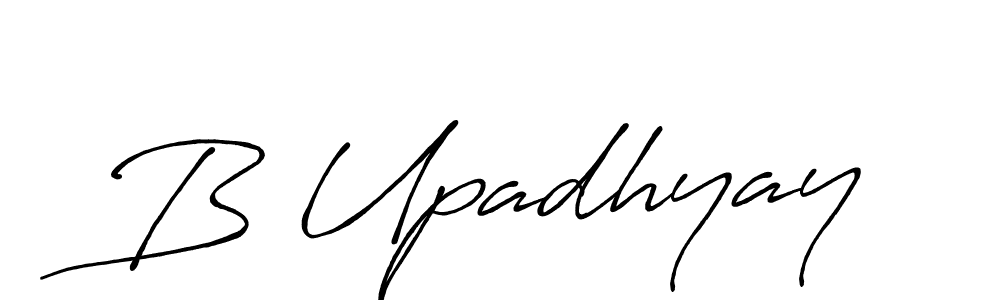 B Upadhyay stylish signature style. Best Handwritten Sign (Antro_Vectra_Bolder) for my name. Handwritten Signature Collection Ideas for my name B Upadhyay. B Upadhyay signature style 7 images and pictures png