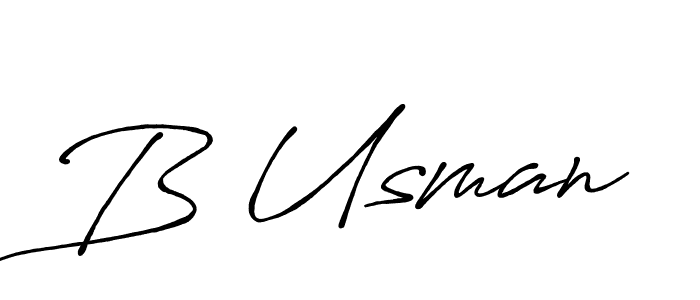 Also You can easily find your signature by using the search form. We will create B Usman name handwritten signature images for you free of cost using Antro_Vectra_Bolder sign style. B Usman signature style 7 images and pictures png