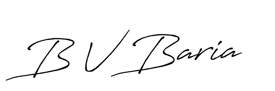 Best and Professional Signature Style for B V Baria. Antro_Vectra_Bolder Best Signature Style Collection. B V Baria signature style 7 images and pictures png