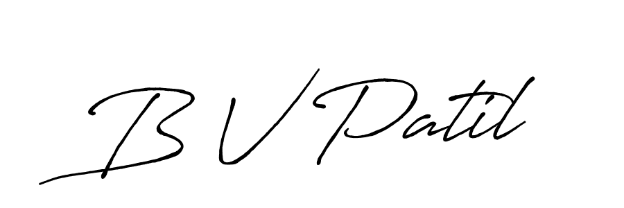 How to make B V Patil signature? Antro_Vectra_Bolder is a professional autograph style. Create handwritten signature for B V Patil name. B V Patil signature style 7 images and pictures png