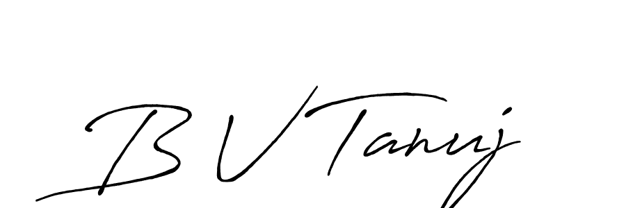 Here are the top 10 professional signature styles for the name B V Tanuj. These are the best autograph styles you can use for your name. B V Tanuj signature style 7 images and pictures png