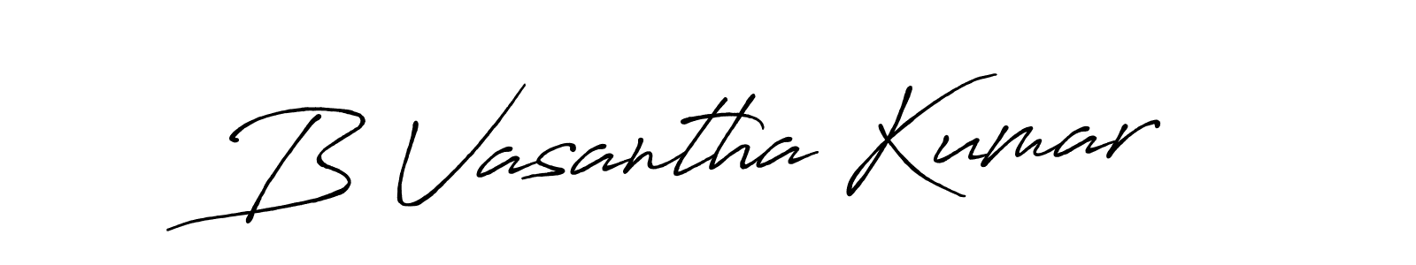 Similarly Antro_Vectra_Bolder is the best handwritten signature design. Signature creator online .You can use it as an online autograph creator for name B Vasantha Kumar. B Vasantha Kumar signature style 7 images and pictures png