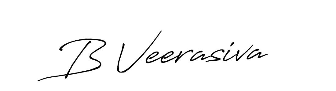 Design your own signature with our free online signature maker. With this signature software, you can create a handwritten (Antro_Vectra_Bolder) signature for name B Veerasiva. B Veerasiva signature style 7 images and pictures png