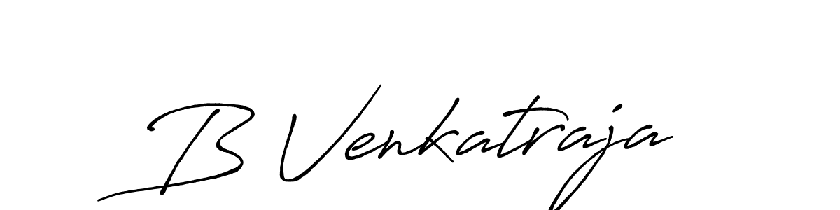 Make a beautiful signature design for name B Venkatraja. With this signature (Antro_Vectra_Bolder) style, you can create a handwritten signature for free. B Venkatraja signature style 7 images and pictures png