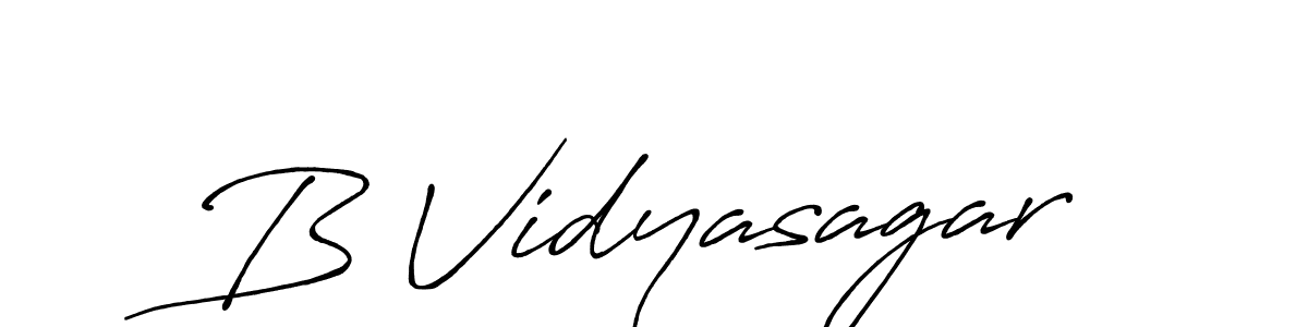 Design your own signature with our free online signature maker. With this signature software, you can create a handwritten (Antro_Vectra_Bolder) signature for name B Vidyasagar. B Vidyasagar signature style 7 images and pictures png