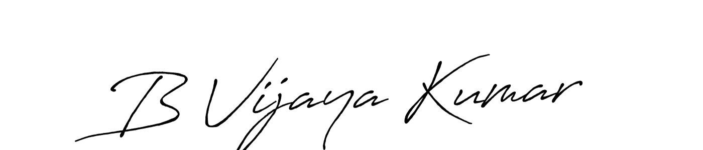 Antro_Vectra_Bolder is a professional signature style that is perfect for those who want to add a touch of class to their signature. It is also a great choice for those who want to make their signature more unique. Get B Vijaya Kumar name to fancy signature for free. B Vijaya Kumar signature style 7 images and pictures png