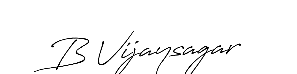 B Vijaysagar stylish signature style. Best Handwritten Sign (Antro_Vectra_Bolder) for my name. Handwritten Signature Collection Ideas for my name B Vijaysagar. B Vijaysagar signature style 7 images and pictures png