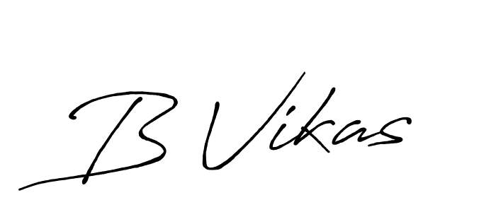 How to make B Vikas signature? Antro_Vectra_Bolder is a professional autograph style. Create handwritten signature for B Vikas name. B Vikas signature style 7 images and pictures png