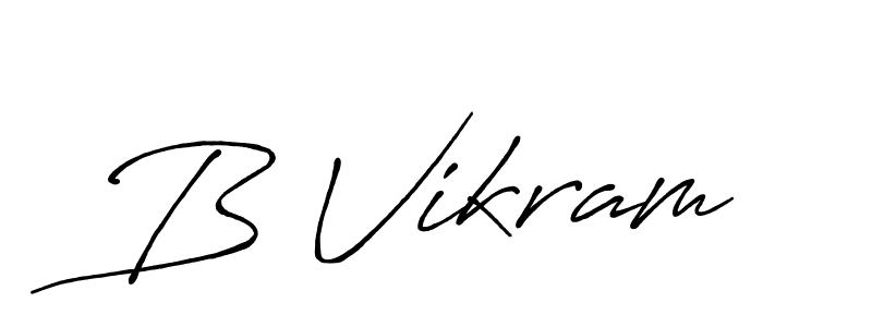 The best way (Antro_Vectra_Bolder) to make a short signature is to pick only two or three words in your name. The name B Vikram include a total of six letters. For converting this name. B Vikram signature style 7 images and pictures png