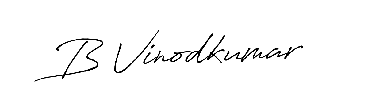 Also we have B Vinodkumar name is the best signature style. Create professional handwritten signature collection using Antro_Vectra_Bolder autograph style. B Vinodkumar signature style 7 images and pictures png