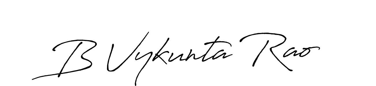 Make a short B Vykunta Rao signature style. Manage your documents anywhere anytime using Antro_Vectra_Bolder. Create and add eSignatures, submit forms, share and send files easily. B Vykunta Rao signature style 7 images and pictures png