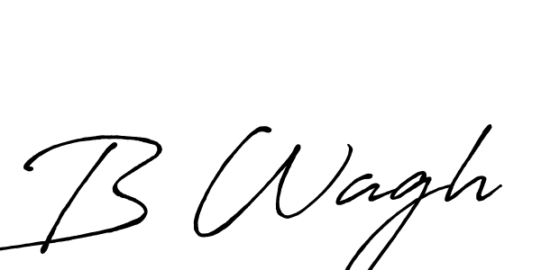 Best and Professional Signature Style for B Wagh. Antro_Vectra_Bolder Best Signature Style Collection. B Wagh signature style 7 images and pictures png