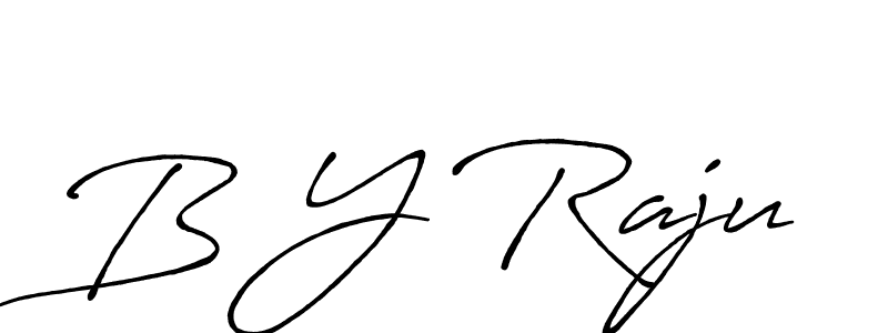 if you are searching for the best signature style for your name B Y Raju. so please give up your signature search. here we have designed multiple signature styles  using Antro_Vectra_Bolder. B Y Raju signature style 7 images and pictures png