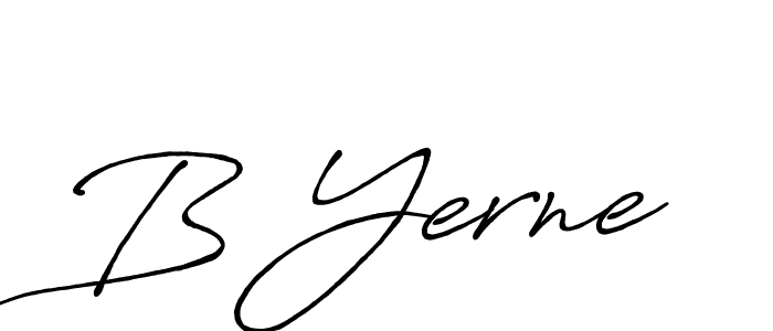 Once you've used our free online signature maker to create your best signature Antro_Vectra_Bolder style, it's time to enjoy all of the benefits that B Yerne name signing documents. B Yerne signature style 7 images and pictures png