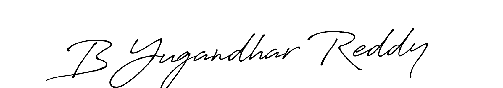 This is the best signature style for the B Yugandhar Reddy name. Also you like these signature font (Antro_Vectra_Bolder). Mix name signature. B Yugandhar Reddy signature style 7 images and pictures png