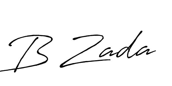 Design your own signature with our free online signature maker. With this signature software, you can create a handwritten (Antro_Vectra_Bolder) signature for name B Zada. B Zada signature style 7 images and pictures png