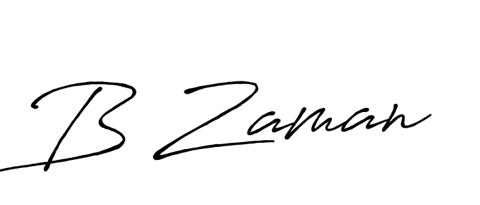 Design your own signature with our free online signature maker. With this signature software, you can create a handwritten (Antro_Vectra_Bolder) signature for name B Zaman. B Zaman signature style 7 images and pictures png