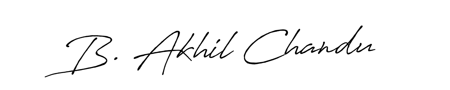 Make a short B. Akhil Chandu signature style. Manage your documents anywhere anytime using Antro_Vectra_Bolder. Create and add eSignatures, submit forms, share and send files easily. B. Akhil Chandu signature style 7 images and pictures png