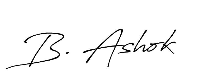 How to make B. Ashok signature? Antro_Vectra_Bolder is a professional autograph style. Create handwritten signature for B. Ashok name. B. Ashok signature style 7 images and pictures png
