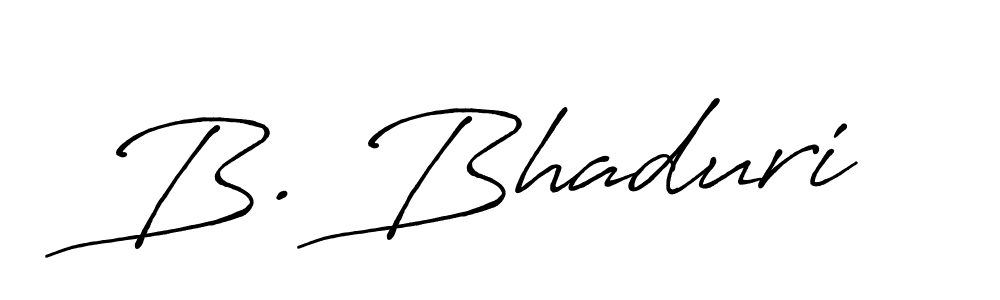 if you are searching for the best signature style for your name B. Bhaduri. so please give up your signature search. here we have designed multiple signature styles  using Antro_Vectra_Bolder. B. Bhaduri signature style 7 images and pictures png